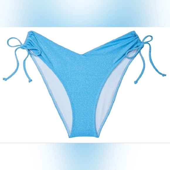 XS S M L VS Swim Shell Shine Shimmer Cheeky Bikini Bottom - Picture 1 of 6